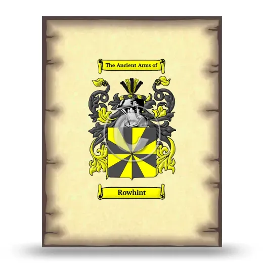 Rowhint Coat of Arms Print