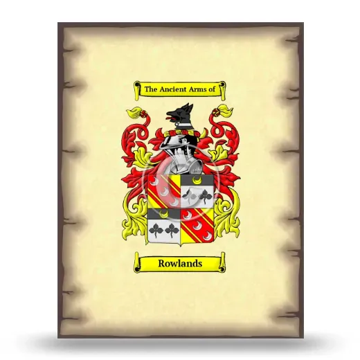 Rowlands Coat of Arms Print