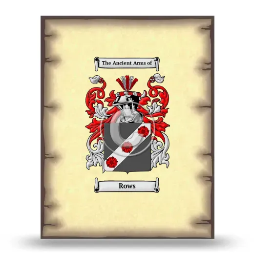 Rows Coat of Arms Print