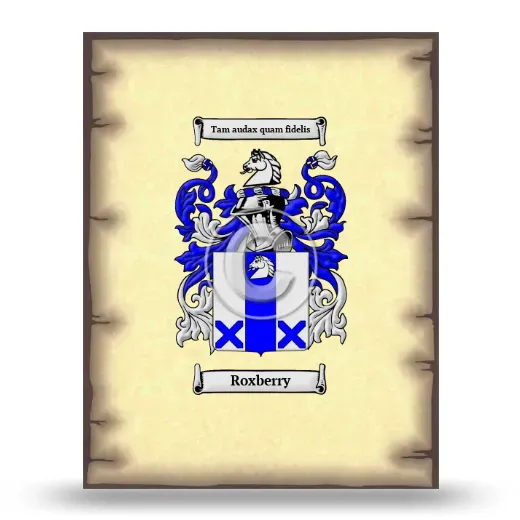 Roxberry Coat of Arms Print