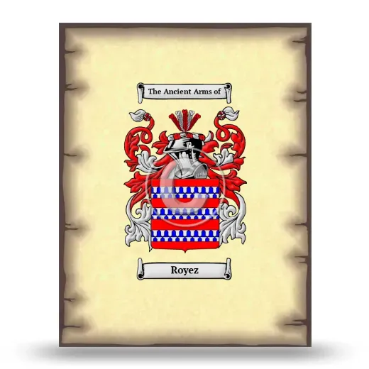 Royez Coat of Arms Print