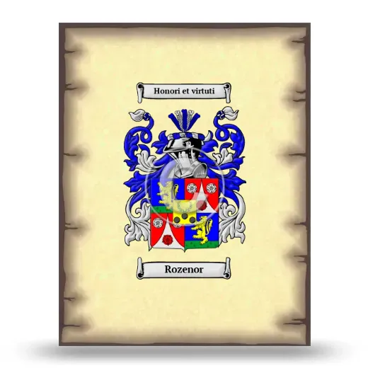 Rozenor Coat of Arms Print