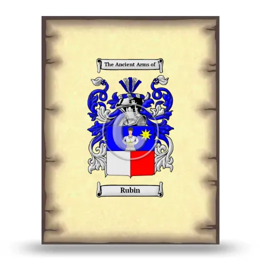 Rubin Coat of Arms Print