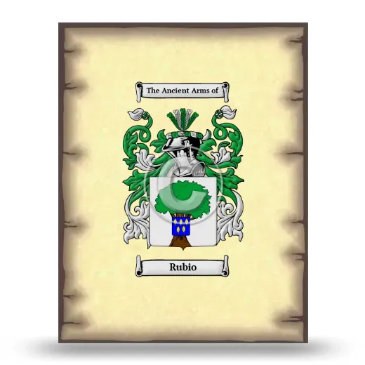 Rubio Coat of Arms Print