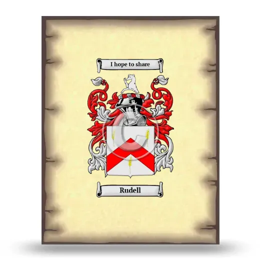 Rudell Coat of Arms Print