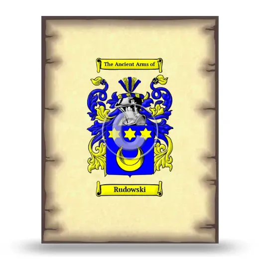 Rudowski Coat of Arms Print