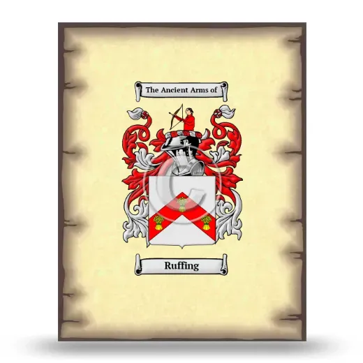 Ruffing Coat of Arms Print