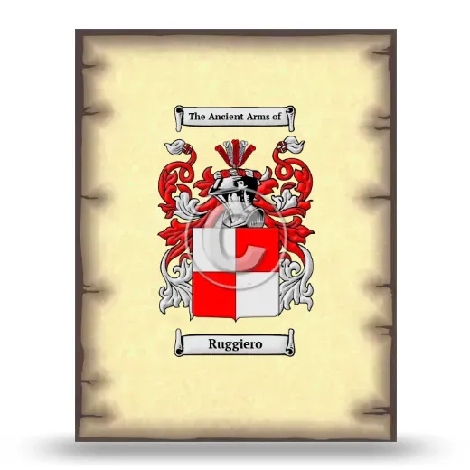 Ruggiero Coat of Arms Print