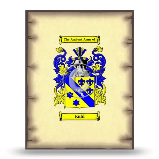 Ruhl Coat of Arms Print