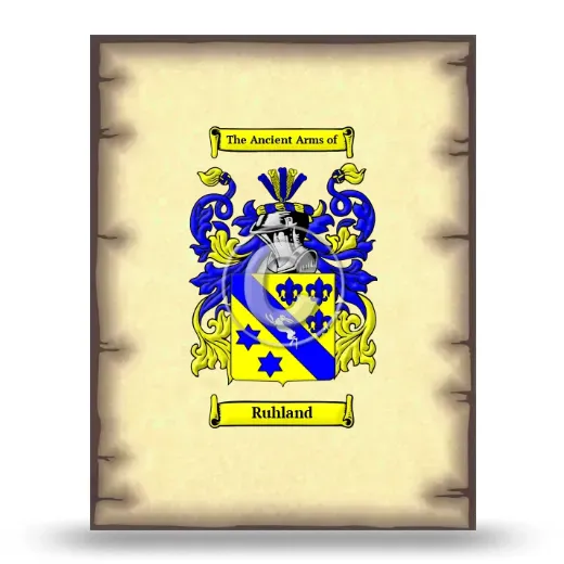 Ruhland Coat of Arms Print
