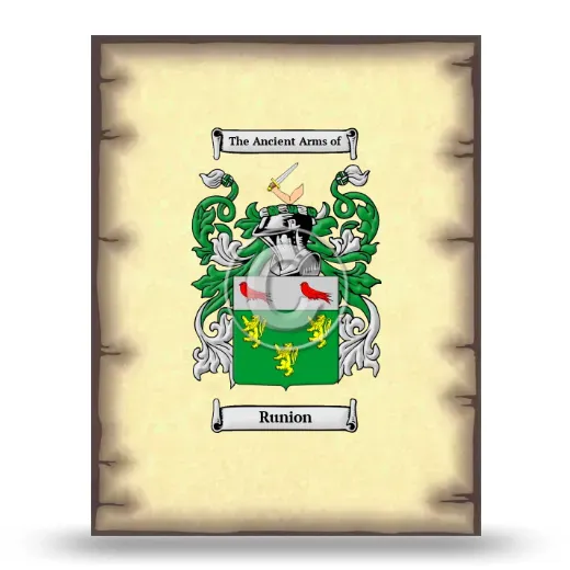 Runion Coat of Arms Print