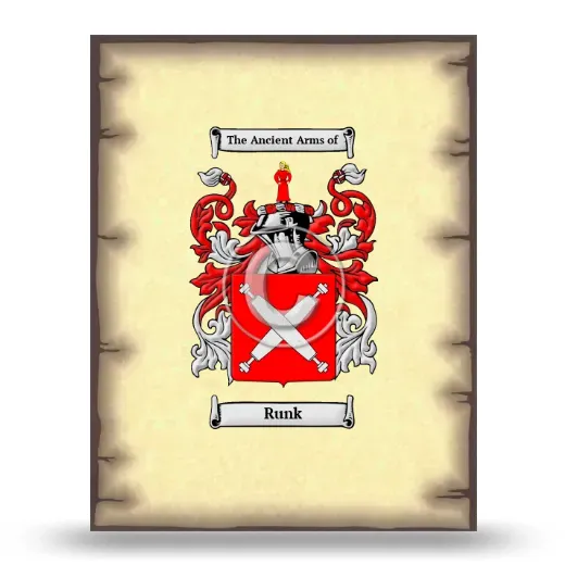 Runk Coat of Arms Print
