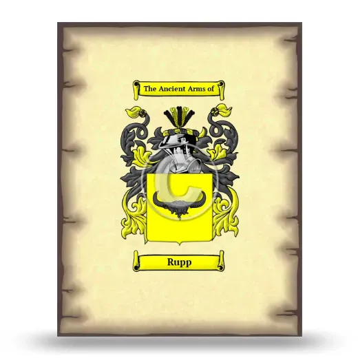 Rupp Coat of Arms Print