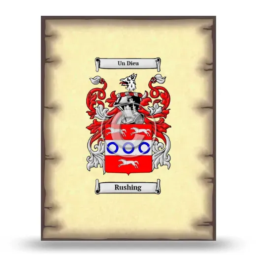 Rushing Coat of Arms Print