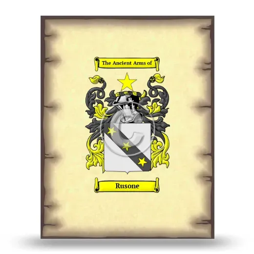 Rusone Coat of Arms Print