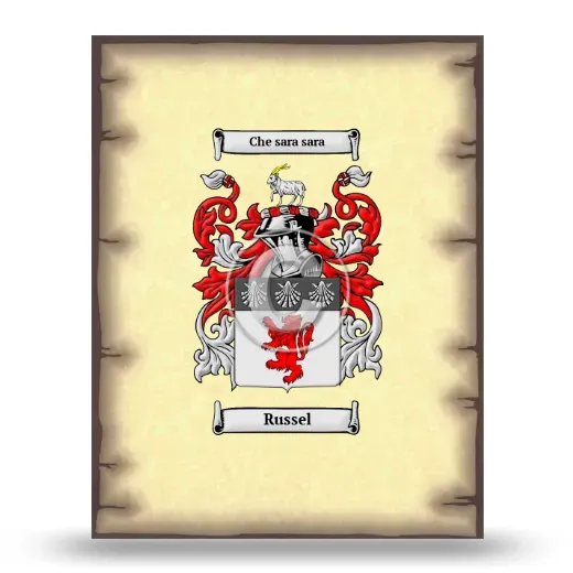 Russel Coat of Arms Print