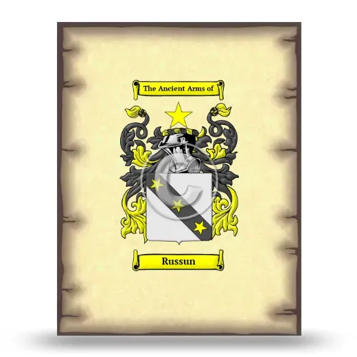 Russun Coat of Arms Print