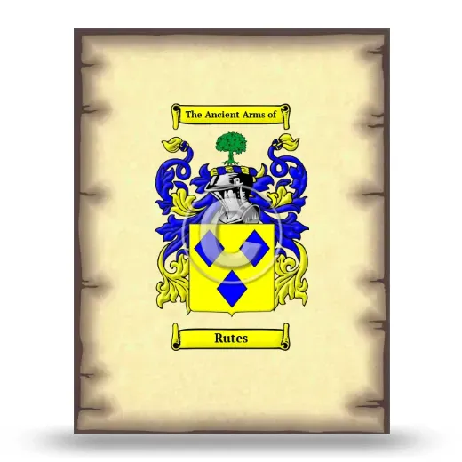 Rutes Coat of Arms Print