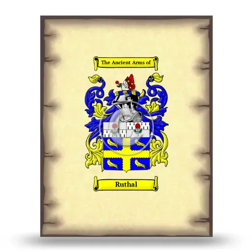 Ruthal Coat of Arms Print