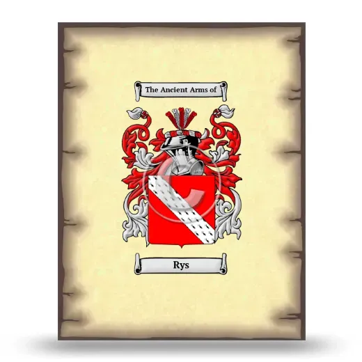 Rys Coat of Arms Print