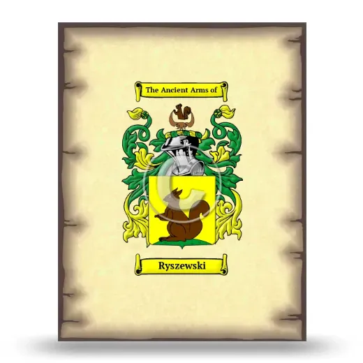Ryszewski Coat of Arms Print