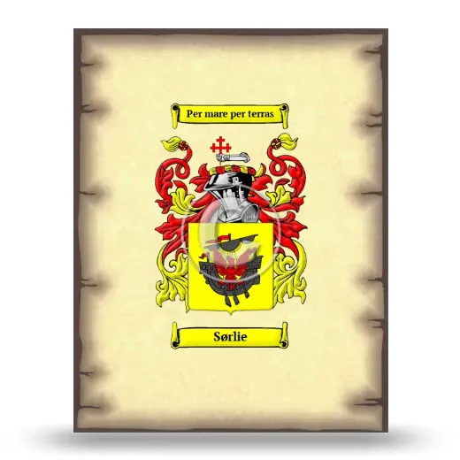 Sørlie Coat of Arms Print