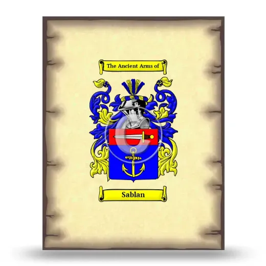 Sablan Coat of Arms Print