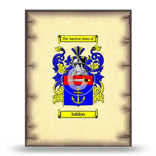 Sablon Coat of Arms Print