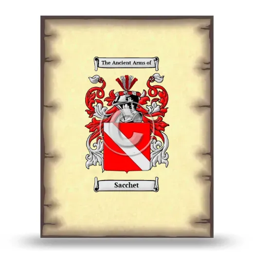 Sacchet Coat of Arms Print