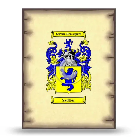 Sadtler Coat of Arms Print