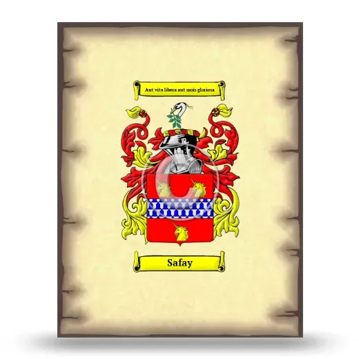 Safay Coat of Arms Print