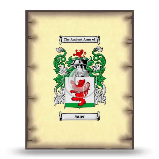 Saier Coat of Arms Print