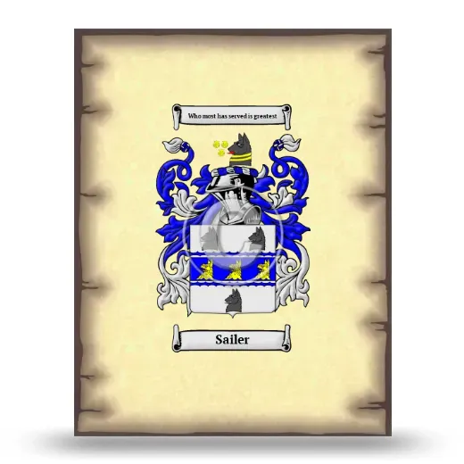 Sailer Coat of Arms Print