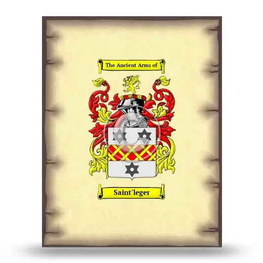 Saint'leger Coat of Arms Print