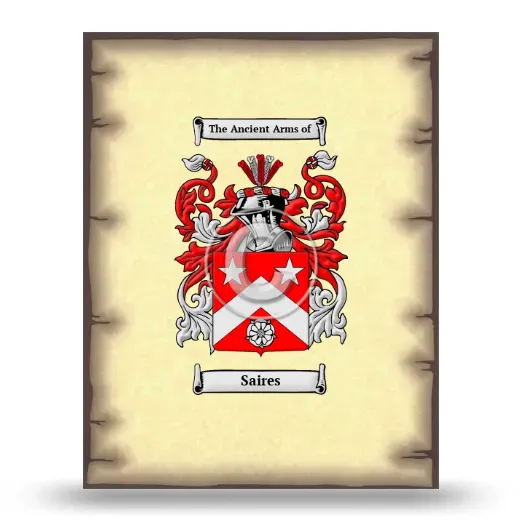 Saires Coat of Arms Print