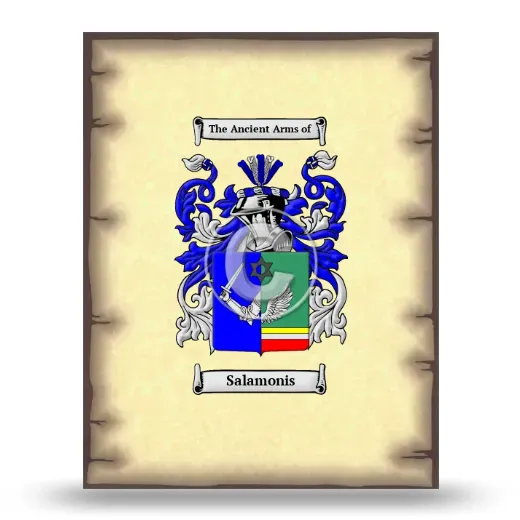Salamonis Coat of Arms Print