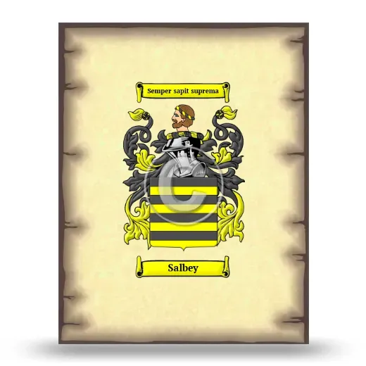 Salbey Coat of Arms Print