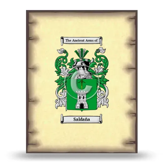 Saldaña Coat of Arms Print