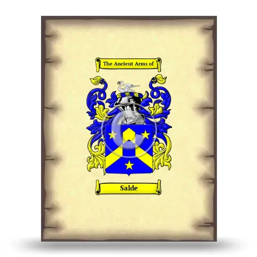 Salde Coat of Arms Print