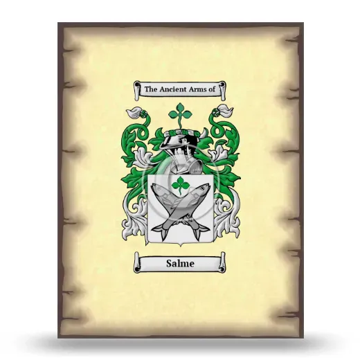 Salme Coat of Arms Print