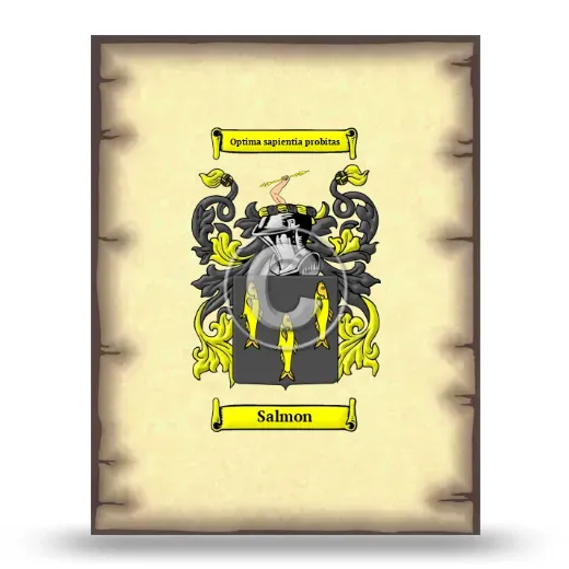 Salmon Coat of Arms Print