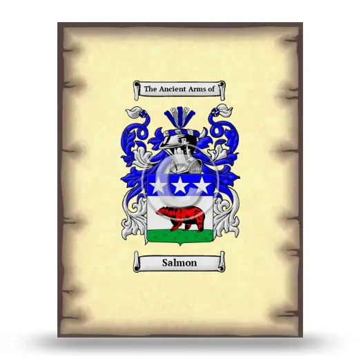 Salmon Coat of Arms Print