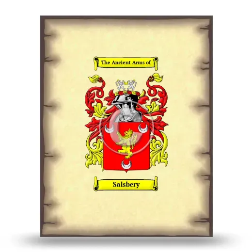 Salsbery Coat of Arms Print