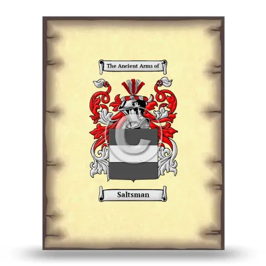 Saltsman Coat of Arms Print