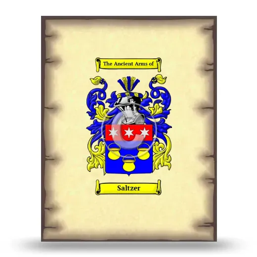 Saltzer Coat of Arms Print