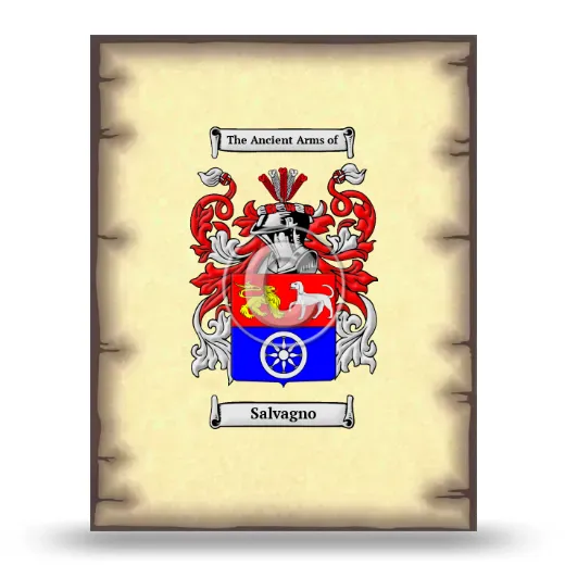 Salvagno Coat of Arms Print