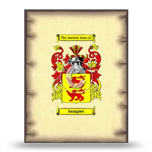 Sampier Coat of Arms Print