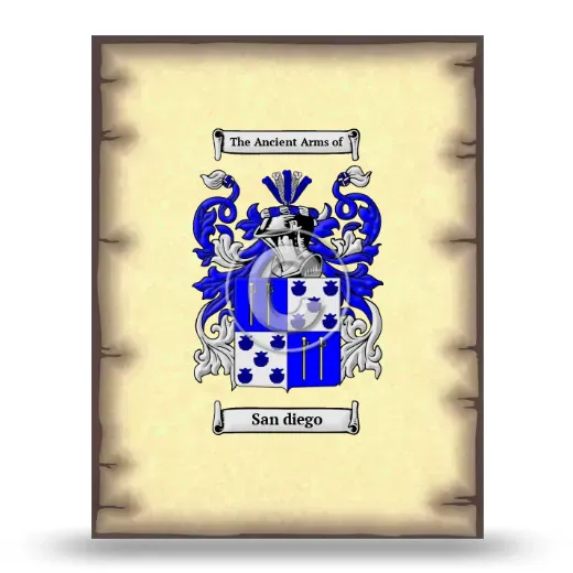 San diego Coat of Arms Print