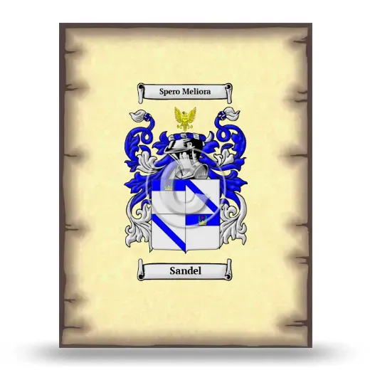 Sandel Coat of Arms Print
