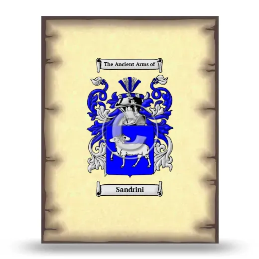 Sandrini Coat of Arms Print